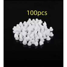 100pcs 5mm Plastic Furniture Hole Covers - Decorative Screw Caps, Cabinet And Exterior Drill Hole Dust-Proof Waterproof Eyelets - Multi-Color - White - View 8