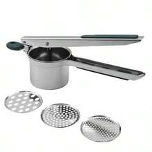 Bộ 3 trong 1 dụng cụ nghiền bằng thép không gỉ, tay cầm silicon chống trượt, dụng cụ nghiền khoai tây cầm tay, dụng cụ ép tỏi và vắt chanh, dụng cụ nhà bếp đa năng. - Nhiều màu - Xem 14