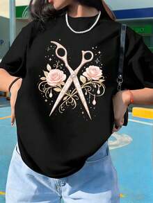 Women T-Shirts - Black - View 1