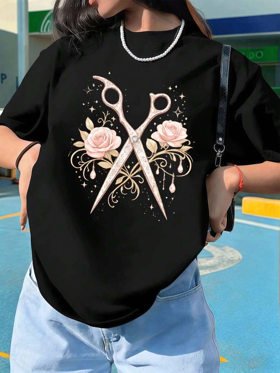 Women T-Shirts - Black - View 1