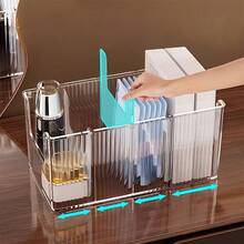 Large Capacity Makeup Storage Box, Wardrobe Storage Box, Sock Storage Box, Underwear Storage Box, Transparent Partition Storage Box, Vanity Storage Box, Suitable For Bathroom, Bedroom, Wardrobe And Kitchen, Great For Storing Cosmetics, Belts, Ties, Underwear, Socks, Scarves, Etc. - Multicolor - View 12