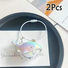 Whale Keychain - Ocean Theme Bag Charm And Backpack Decor, Boho Couple Gift, Surfing Beach Locker Decoration - Multicolor - View 17