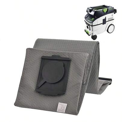 可重复使用的集尘袋，兼容 Festool CT26 型号，4 层聚酯纤维过滤设计，持久集尘，大容量 (26L)