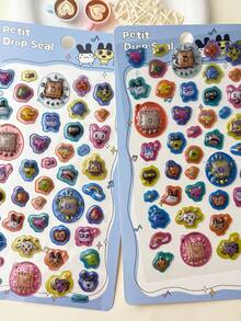 Một bộ sticker trang trí thủ công dành cho trẻ em, thích hợp để trang trí văn phòng hoặc trường học, sticker sổ tay, sticker sổ sách, sticker vali, sticker trang trí đàn guitar, sticker laser, quà tặng cho bạn bè và gia đình, quà Giáng sinh, đồ trang trí Giáng sinh, sticker nhân vật hoạt hình Nhật Bản ngẫu nhiên đắt tiền. - Nhiều màu - Xem 3