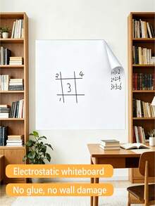 Reusable Removable Static Cling Whiteboard Wall Sticker - Erasable Chalkboard Surface For Home, Office And Educational Spaces - Multicolor - View 8