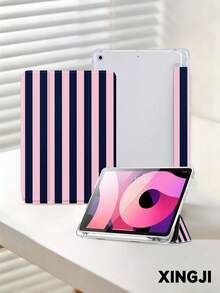 1 chiếc ốp bảo vệ sách điện tử sọc xanh dương và hồng, tương thích với Kindle Paperwhite 5, (A16) 11 inch thế hệ thứ 11 2025, 10.2 inch thế hệ thứ 10, chức năng tự động bật/tắt màn hình, mỏng nhẹ, vừa vặn hoàn hảo để bảo vệ máy tính bảng/máy đọc sách điện tử của bạn. - Nhiều màu - Xem 3