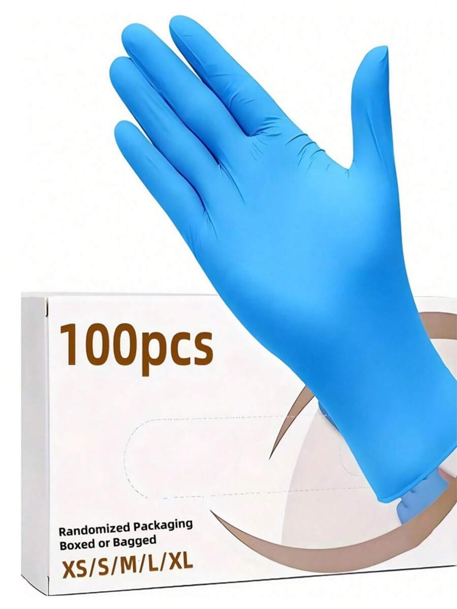 100/50/4 chiếc găng tay nitrile màu tím dùng một lần, không bột, không latex, chống thấm nước, thích hợp cho việc dọn dẹp nhà cửa, làm tóc, thẩm mỹ viện, v.v. Chống thấm nước, chống tĩnh điện, không latex, thiết kế hở ngón (đóng gói trong túi để tránh hư hỏng)