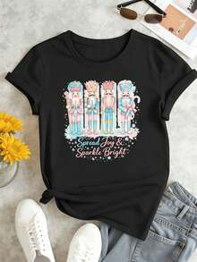 Women T-Shirts - Black - View 2