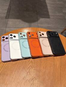 1个装奢华磁吸无线充电手机壳,兼容 17 Pro Max、17 Pro、17、17 Air、16 Pro Max、16 Pro、16、16 Plus、15 Pro Max、15 Pro、15、14 Pro Max、14 Pro、14、13 Pro Max、13 Pro、13、12 Pro Max、12 Pro、12、11,防震荔枝纹保护壳 - 白色 - 查看 5