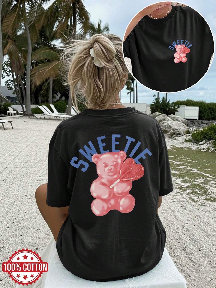 Camisetas talla grande - Negro - Ver 1