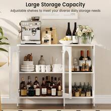 Buffets & Sideboards - White Iron + White Wood Board - View 3