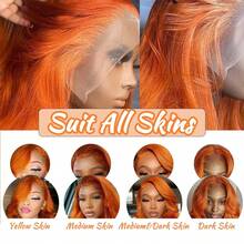 13x4 HD Lace Front Wig, 200 Density, Wavy Texture, Pre-Trimmed Hairline, Color #350, 34 Inches Length - S350 - View 9