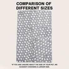 All Season Star Pattern Pet Bed Cushion, Comfortable Sleeping Mat Sofa Pad Suitable For Small-Medium Pets - Grey - View 8