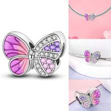 Original Nature-Style Charms, Sun Beads Pendants: Golden Chameleon, Luminous Whale Shark, Butterfly, Elephant, And Bear Charms Fit Bracelet, Necklace - Gold Or Silver - View 17
