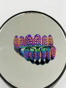 1 Set Fang Tooth Grillz, Hip Hop Party Accessories Suitable For Men And Women - Multicolor - View 6