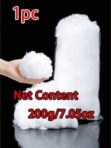 1包高品质聚酯纤维填充物，白色优质填充材料，适用于DIY和填充，白色聚酯纤维填充物，丝纤维，毛绒娃娃棉，优质PP棉，丝棉，低致敏聚酯纤维填充物，乔迁礼物，高弹填充棉，大容量，柔软蓬松，高弹高品质聚酯纤维填充物，超细羽绒面料，真空压缩丝棉混纺 - 填充棉 - 查看 14