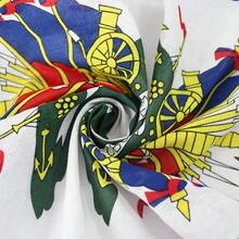1Pc 54cm*54cm Street Style Flag Pattern Square Scarf, Summer Vacation Essentials & Beach Essentials For Men Accessories, Soft, Skin-Friendly, Breathable And Lightweight, Perfect For Daily Wear, Outdoor Activities, Seaside Vacations And Travel - C - 查看 2