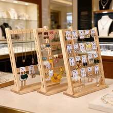 4-Tiers Vertical Detachable Jewelry Display Stand For Tabletop Dresser, Bracelet, Necklace, Earring Hanging Rack - Multicolor - View 1