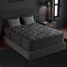 12/14 Inch Bed-In-A-Box Mattresses Are Available In Twin, Full, Queen And King Sizes. Featuring Memory Foam And Pocket Springs, They Offer A Medium-Firm And Ergonomic Design With Long-Lasting Support. Low Motion Transfer Ensures Undisturbed, Restful Sleep For You And Your Partner. - Black - View 1