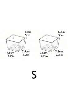 1/7/6/2/1pc Transparent Plastic Desktop Drawer Organizer Boxes, Suitable For Storing Stationery, Cosmetics, Jewelry, Bathroom Accessories, Bedroom, Bathroom, Home Decor, Women Gifts, Graduation Gifts, Great Gift For Her - Clear - View 11