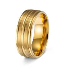 1pc 8mm Wide Customized Matte Stainless Steel Multi-Layer Ring, Personalized Jewelry For Men, Birthday Party Valentine's Day Gift, Engraved Name Available - Multicolor - View 54