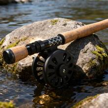 2.7m Fly Fishing Rod & Reel Combo With Fly Line Flies Lures And Storage Bag Portable Fly Fishing Kit - Black - View 2