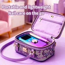 20,000 RPM Rechargeable Electric Nail File, Professional Portable Acrylic, Gel Nail And Polishing Grinder With 11 Sanding Bands, Wireless Design, Suitable For Salon And Home High-Speed Tool, Great Gift For Women - Multicolor - View 9