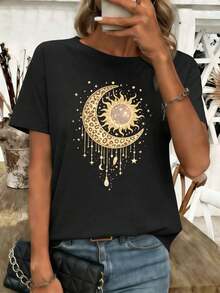 Women T-Shirts - Black - View 1
