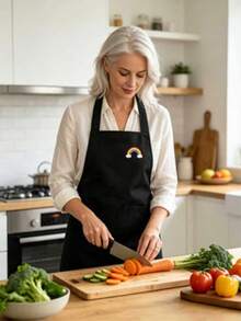 1pc/2pcs/3pcs Waterproof & Oil-Proof Apron, Adjustable Bib Style Kitchen Cooking Apron - Multicolor - View 3