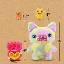 ZURU Fuggler Love Monster 系列 9 英寸毛绒玩具：造型滑稽丑陋、牙齿怪异的怪物玩偶——青少年和成人的绝佳礼物 - Love Fugg-Refresh-Red - 查看 8