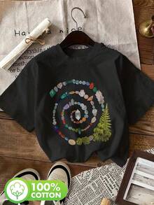 Plus Size T-Shirts - Black - View 6