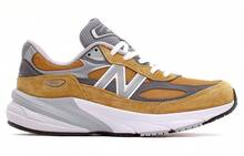 New Balance 990 V6 Wheat Silver Brown, Gray And White, D Width - Brownish-grayish-white D Width - View 2