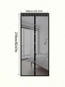 1pc Magnetic Screen Door, Magnetic Closure, Breathable, Thick Mesh, Pet Friendly, Suitable For Front Door, Sliding Door, Anti-Mosquito Screen, Anti-Mosquito Curtain, RV Accessories, Anti-Mosquito Net - Multicolor 2 - View 14