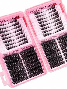 Bộ dụng cụ nối mi 400 sợi, bộ tự làm nối mi, các cụm mi riêng lẻ, bao gồm mi giả, keo dán & chất làm kín, cọ, nhíp, bộ dụng cụ tự làm nối mi, mi cong tự nhiên nhẹ nhàng, thích hợp sử dụng hàng ngày, du lịch, cho người mới bắt đầu, đám cưới, hẹn hò, tiệc tùng, kỳ nghỉ. - màu đen - Xem 2