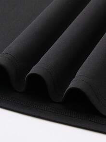 Men's Casual City Print T-Shirt Summer,For Everyday Comfort,Cotton T-Shirt,Summer Top, Wardrobe Staple, High Quality, Solid Tee,Graphic Tees. - Black Top - 查看 6