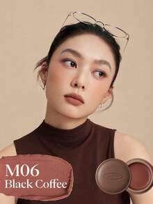 JOOCYEE 釉彩唇颊两用膏 COTD 咖啡系列限量版腮红和哑光亮泽唇颊两用膏，适合通勤和日常妆容 - M06 Black Coffee - 查看 3