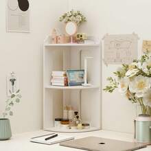 2/3 Floor Bedhead Corner Rack Desktop Corner Storage Rack Large Capacity Layered Bedroom Dormitory Miscellaneous Storage Box Display Rack - Xem 5