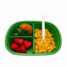Airtight Container With 3 Compartments (Soccer Field Design) - View 2