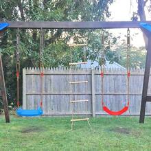 Hammock Chair Hanging Kit Swing Spring Hardware, Heavy Duty Suspension Swivel Hanger Hook For Hanging Chair, Rocking Seat, Porch Swing, Garden, 550 LB - 銀色 - 查看 5