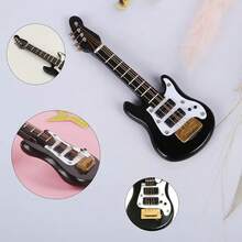 22 Unidades Adornos para tarta de guitarra, notas musicales, adornos para tarta de cumpleaños, modelo de guitarra 1:12, decoración para deúsico, de cumpleaños, tema Rock D2O6 - 22 piezas - Ver 5