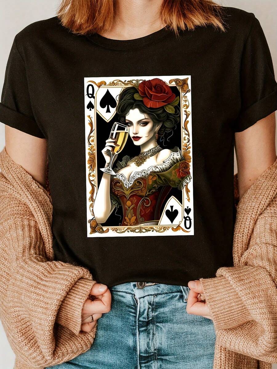 Women T-Shirts - Black - View 1