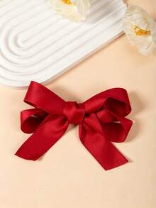 1/2pcs Fresh & Sweet Double-Layer Ribbon Bow Hair Clips, Ponytail Friendly Princess Hair Accessories Suitable For Party & Daily Wear - Multicolor - View 13