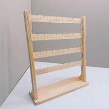 4-Tiers Vertical Detachable Jewelry Display Stand For Tabletop Dresser, Bracelet, Necklace, Earring Hanging Rack - Multicolor - View 3