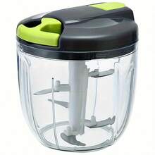 [520ml/900ml Multifunctional Food Master]Kitchen Efficiency Hero! Slicer.Grater.Garlic Mincer.Onion Cuber.Potato Shredder - All-In-One Manual Chopper For Veggie & Meat, Pro-Grade Kitchen Essential. - 綠色 520ml - 查看 10