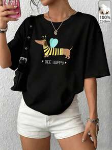 Women T-Shirts - Black - View 6