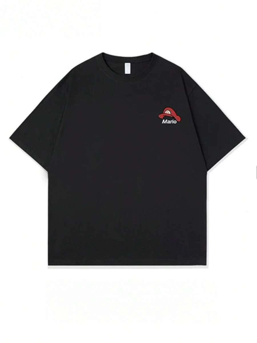 Ropa de hombre, Camiseta de algodón unisex, Camisa vintage, Regalo para hombre, Camisa de hombre, Verano para hombre, Unisex. - Negro - Ver 1