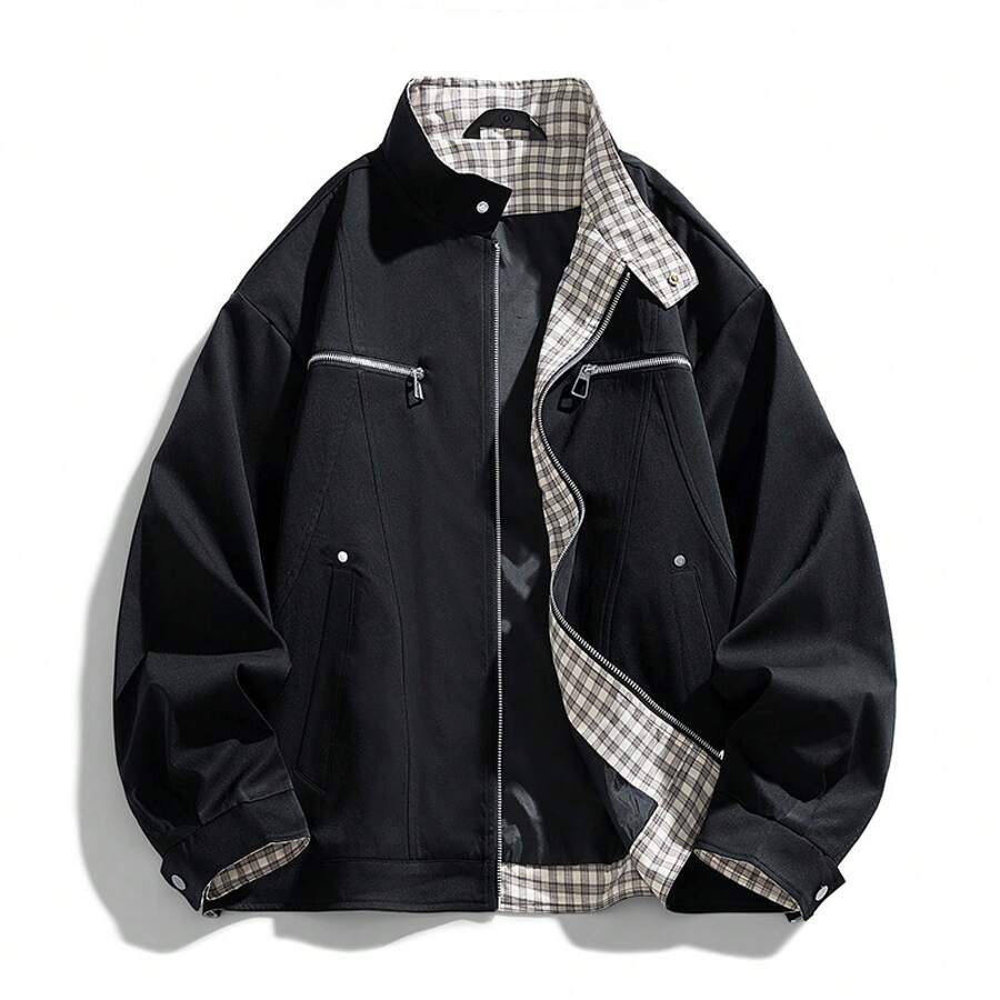 Men Sports Jackets - Black - View 1