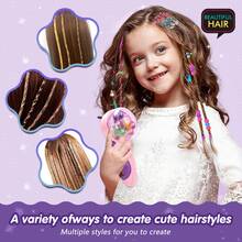 Children's Hair Braiding Toy, DIY Hair Accessory Set, Princess Automatic Hair Braider Styling Tool, Hairstylist Role Play Toy, Braid Toy, Ideal Hair Play Toy For Girls, Party Supplies, Birthday Gift - Multicolor - View 8