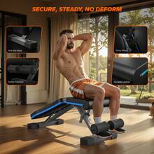 MERACH Weight Benches - Black and Blue Basic Style - View 8
