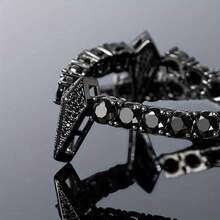 NEULRY Men's Tennis Bracelet- Heavy-Duty 5mm Thick Chain With Teeth& Claws, Gothic Jewelry Tennis, Gym, Everyday- Durable Metal Construction- Statement Athletic Accessory Men, Tennis Accessories, Gym Jewelry, Bold Design, Sturdy Bui - Purple - View 10